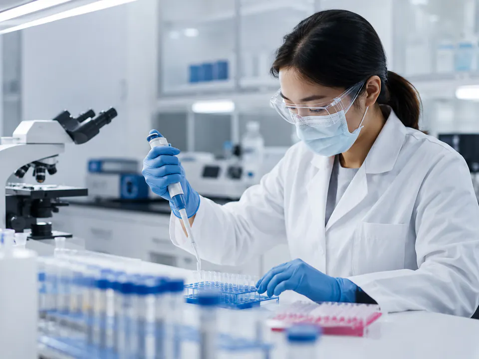 Investigación en ciencias de la vida y procesamiento de muestras en laboratorio
