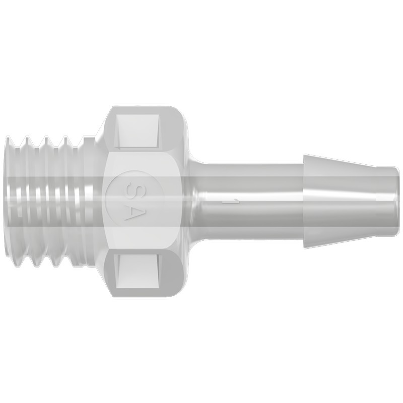SA-U28-32D-PP-N 直通螺纹密封螺纹转倒刺接头