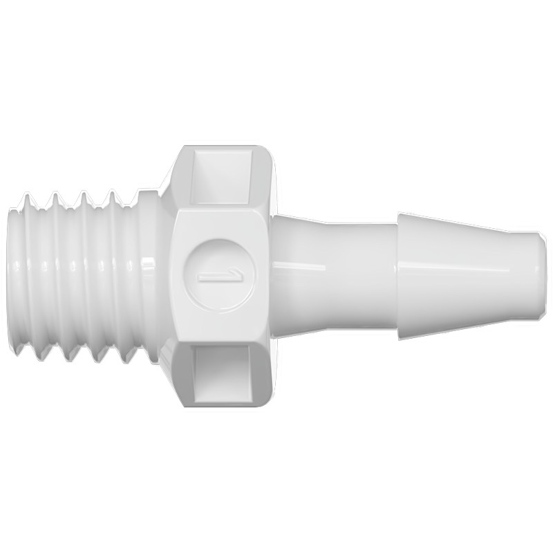 SA-X32-24D-PA-W 直通螺纹密封螺纹转倒刺接头