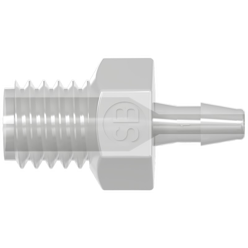 SB-M5-16D-PP-N 나사-바브 피팅