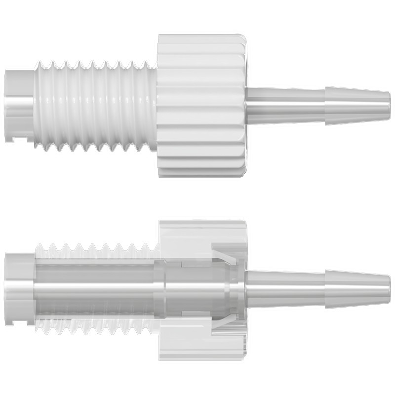 SBR-U28-16-PP-N 可旋转底面密封螺纹转倒刺接头
