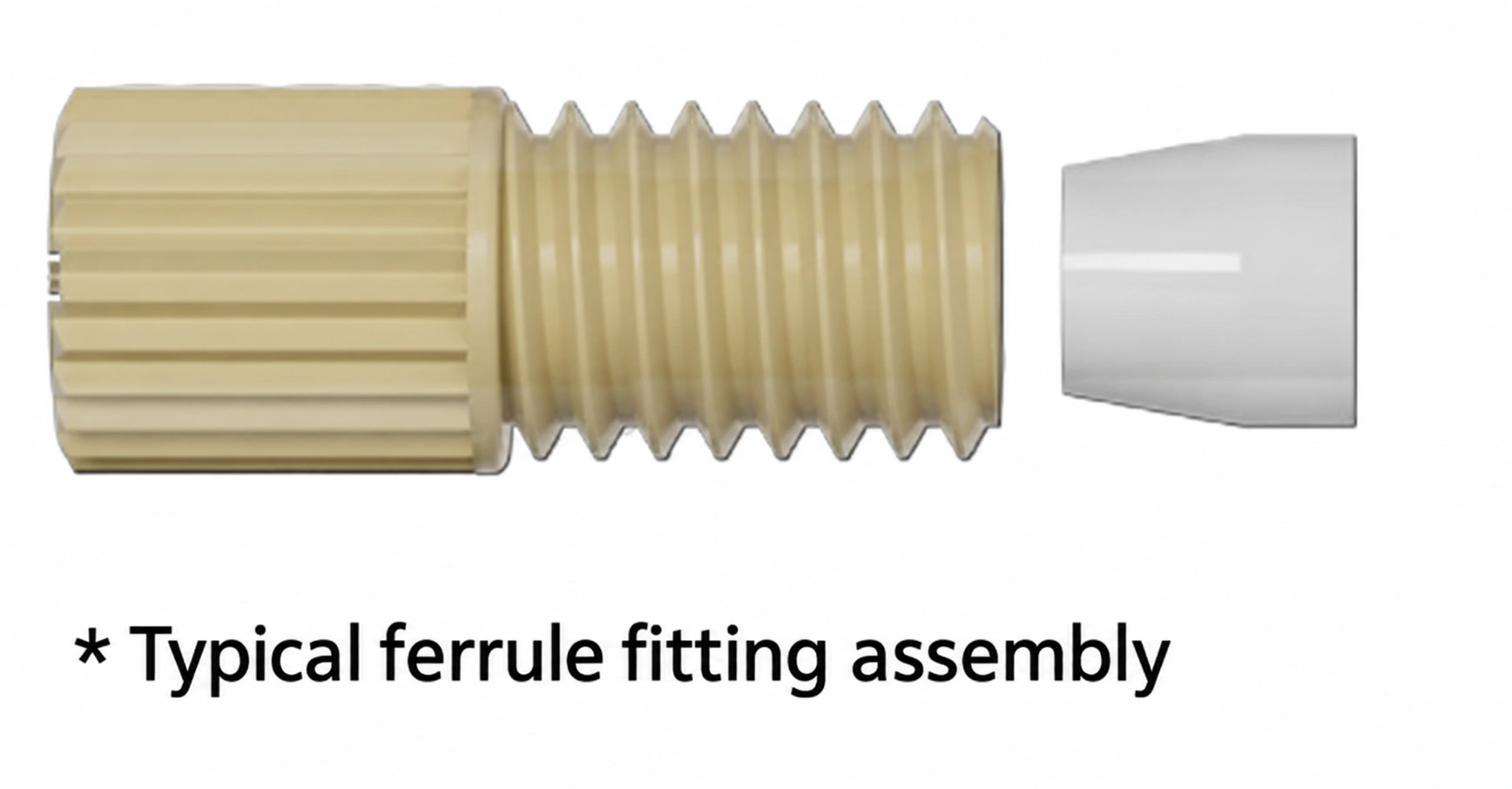 Typical ferrule fitting configuration