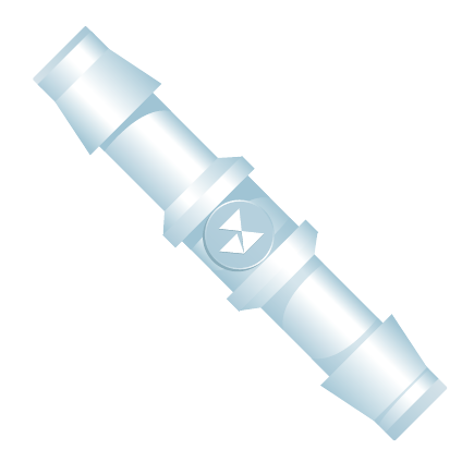 Illustration of a BA straight barbed fitting body